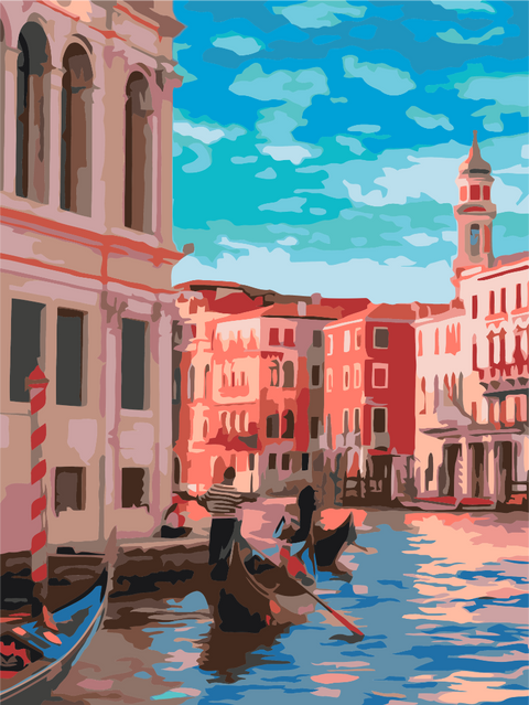 Malowanie po numerach Włochy w obiektywie (RBS52316)