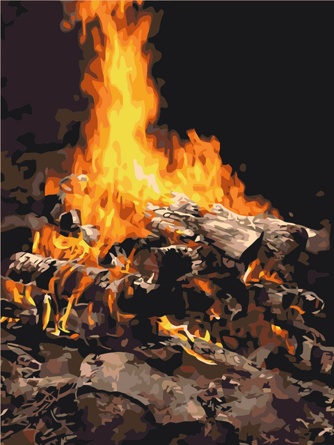 Malowanie po numerach Ognisko (RBS21741)