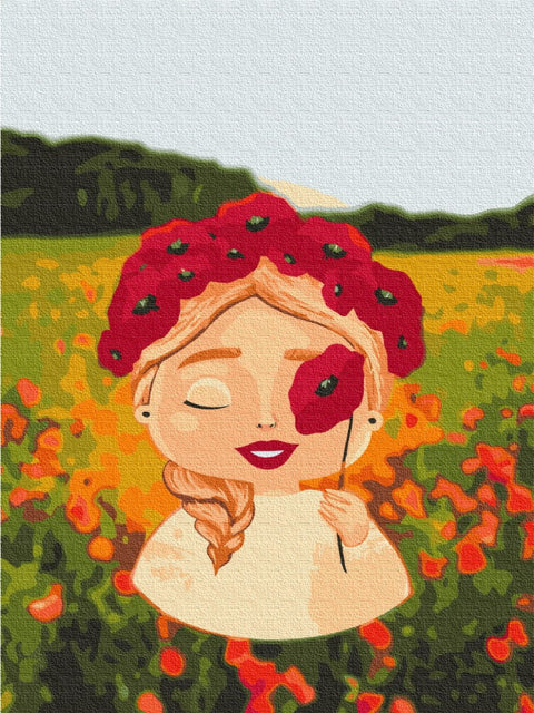 Malowanie po numerach Korona maku ©Lily Demachkovych (RBS53284)