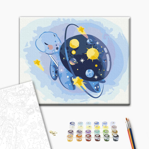 Malowanie po numerach Kosmiczny żółw (KBS0103)