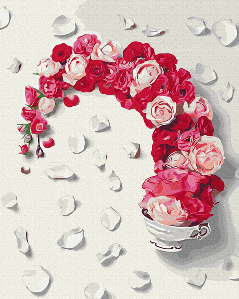 Malowanie po numerach Herbata różana ©Halyna Vitiuk (BS53595)