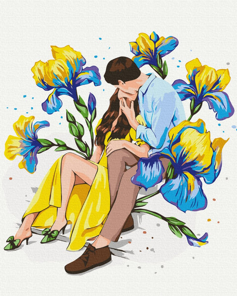 Malowanie po numerach Kwitnąca miłość ©Alla Berezovska (BS53731)