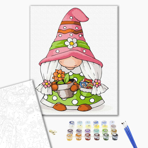 Malowanie po numerach Garden gnome (SBS006)