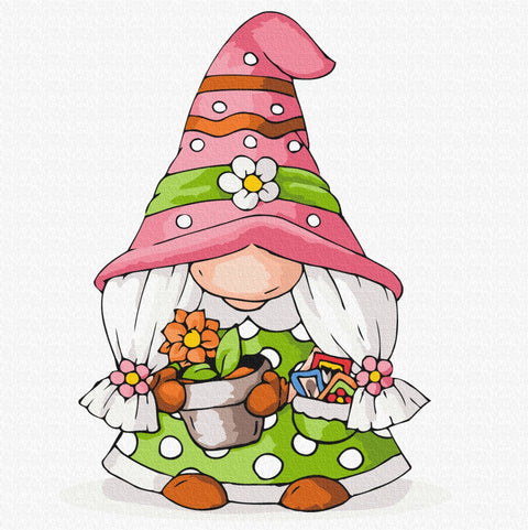 Malowanie po numerach Garden gnome (SBS006)