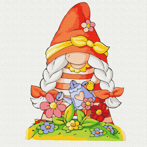 Malowanie po numerach Flower gnome (SBS009)