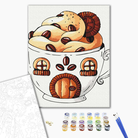 Malowanie po numerach Coffee house (SBS011)