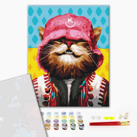 Premium malowanie po numerach Cat Kalush ©Marianna Pashchuk (PBS53159)