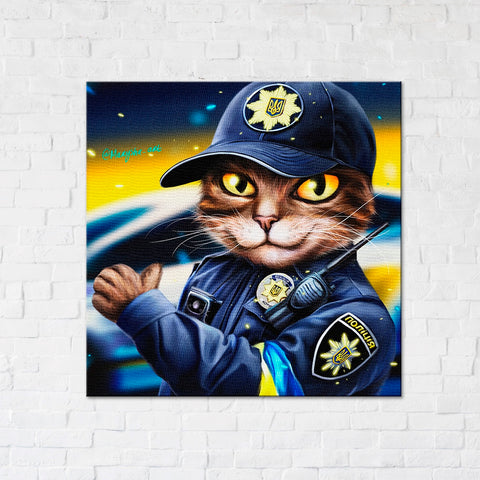 Obraz na płótnie Cop cat ©Marianna Pashchuk (CN53237S)