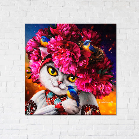 Obraz na płótnie Blooming kitty ©marysha_art (CN53223S)