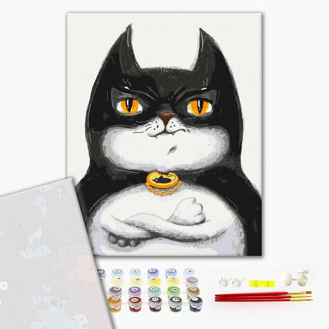 Premium malowanie po numerach Cat Batman © Marianna Pashchuk (PBS53116)