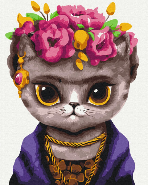 Premium malowanie po numerach Kitty Frieda © Marianna Pashchuk (PBS53119)