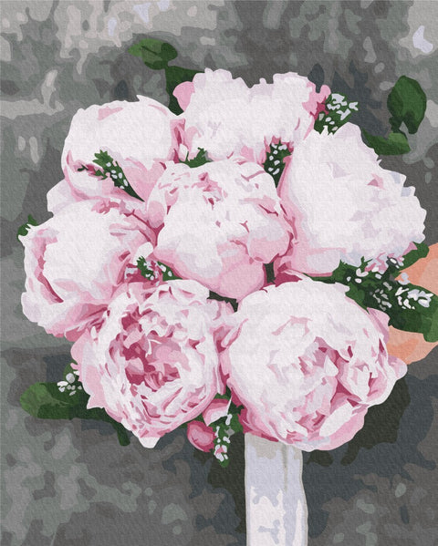 Premium malowanie po numerach Peonies for the bride (PBS37530)