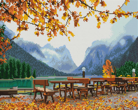 Haft diamentowy Jesień w górach (DBS1011)
