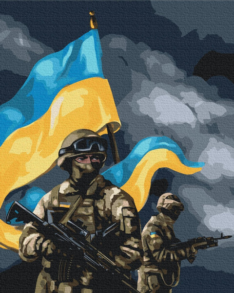 Premium malowanie po numerach AFU ©Olga Bochulynska (PBS53127)