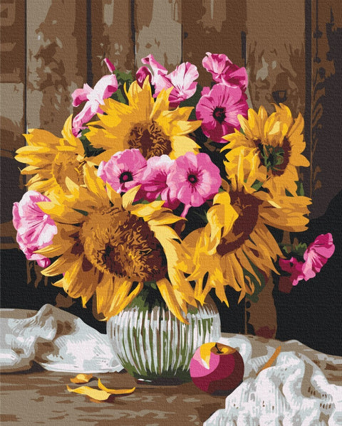 Premium malowanie po numerach Country bouquet (PBS52735)