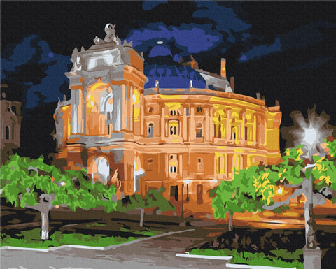Premium malowanie po numerach Nocny teatr. (PBS23531)