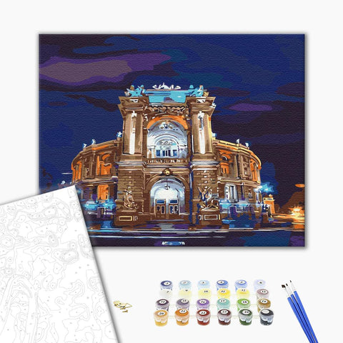 Premium malowanie po numerach Dom Operowy Odes. Kolesnikow Dmitry (PBS8423)