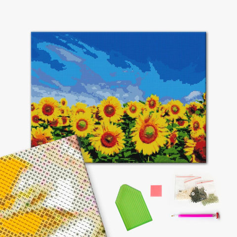 Haft diamentowy Pole słoneczników (DBS1003)