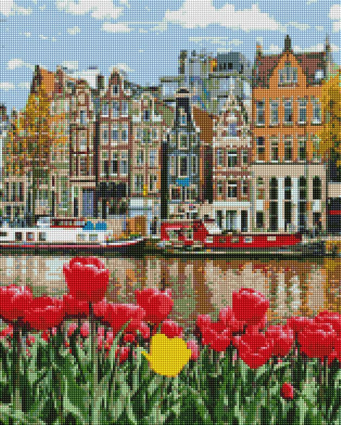 Haft diamentowy Wiosna w Amsterdamie (DBS1052)