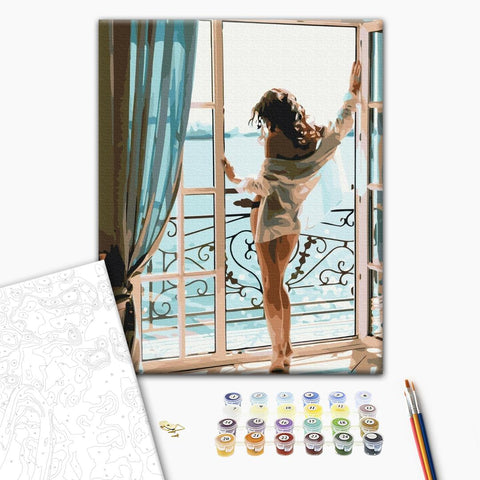 Premium malowanie po numerach Kuszący poranek (PBS51673)