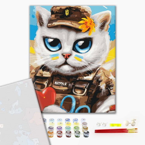 Premium malowanie po numerach Cat doctor ©Marianna Pashchuk (PBS53118M)