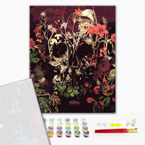 Premium malowanie po numerach Czaszka w suszonych zestawach (PBS51520)