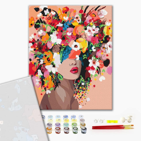 Premium malowanie po numerach Flower nymph (PBS41053)