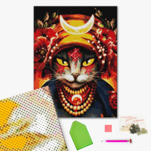 Haft diamentowy Kotek Molfar ©Marianna Pashchuk (DBS1081)