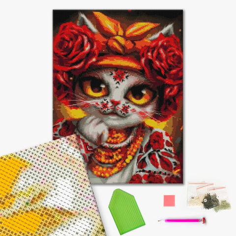 Haft diamentowy Różyczka ©Marianna Pashchuk (DBS1084)