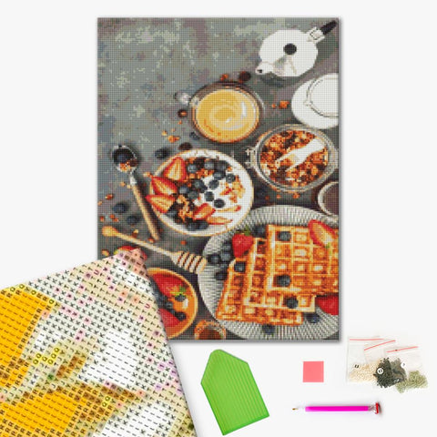 Haft diamentowy Gofry wiedeńskie (DBS1098)