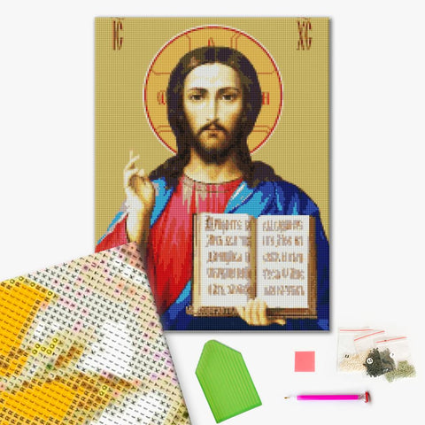 Haft diamentowy Jezus Chrystus (DBS1089)