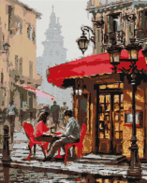 Haft diamentowy Londyńska Kawiarnia (DBS1028)