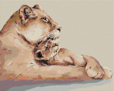 Haft diamentowy Lwie Serce (DBS1029)