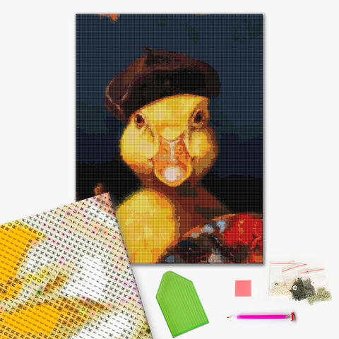 Haft diamentowy Kaczka-artystka ©Lucia Heffernan (DBS1206)