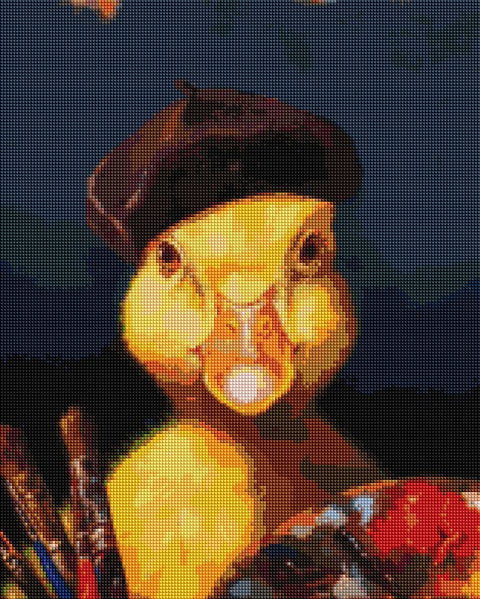 Haft diamentowy Kaczka-artystka ©Lucia Heffernan (DBS1206)