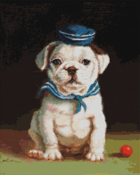 Haft diamentowy Buldog ©Lucia Heffernan (DBS1205)