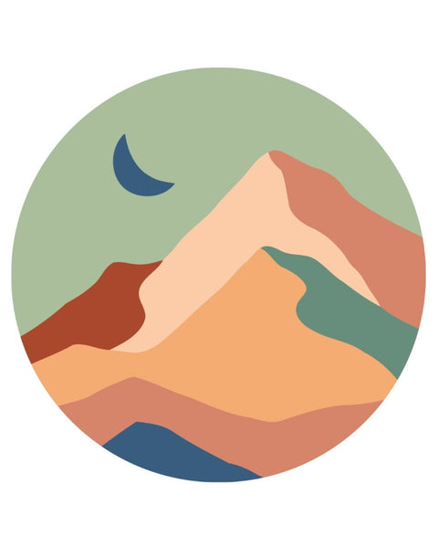 Okrągłe malowanie po numerach Trzecia faza księżyca (rozmiar M) (RC00011M)
