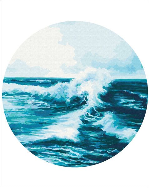 Okrągłe malowanie po numerach Wave (rozmiar L) (RC00051L)