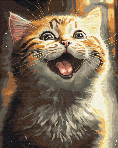 Malowanie po numerach Inspirujący kotek © Маріанна Пащук (BS53803)