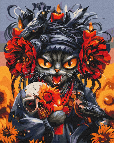Malowanie po numerach Kot zemsty © Marianna Pashchuk (BS53829)