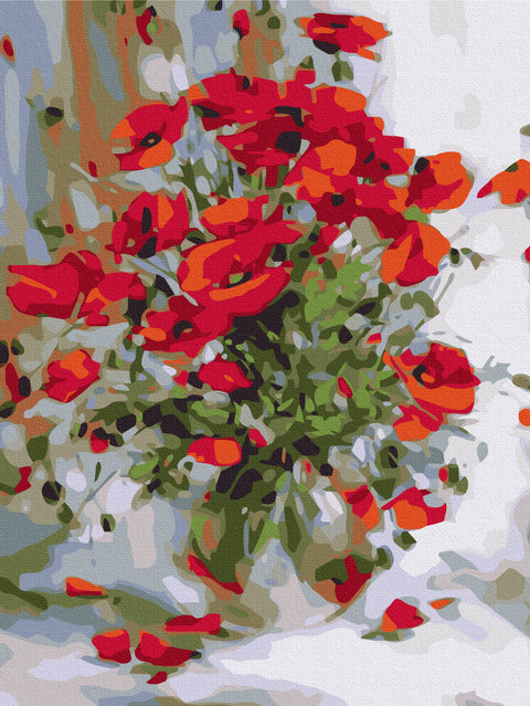 Malowanie po numerach Maki z masłem (RBS52783)