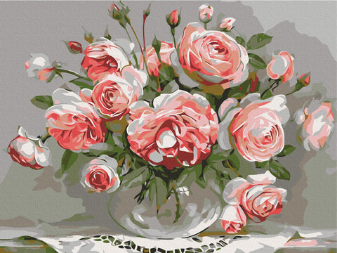 Malowanie po numerach Róże na stole (RBS436)