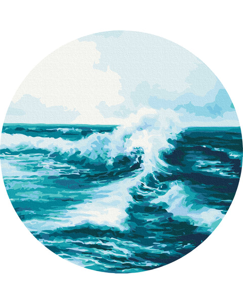 Okrągłe malowanie po numerach Wave (rozmiar M) (RC00051M)