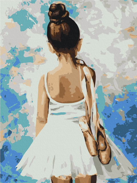 Malowanie po numerach Mademoiselle w butach pointe (RBS28358)