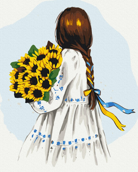 Malowanie po numerach Kwiaty Ukrainy ©Alla Berezovska (BS53075L)