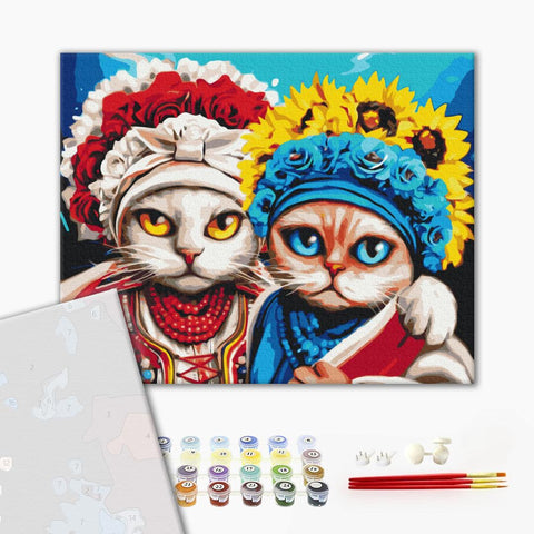 Premium malowanie po numerach Wspierająca łapa ©Marianna Pashchuk (PBS53224)