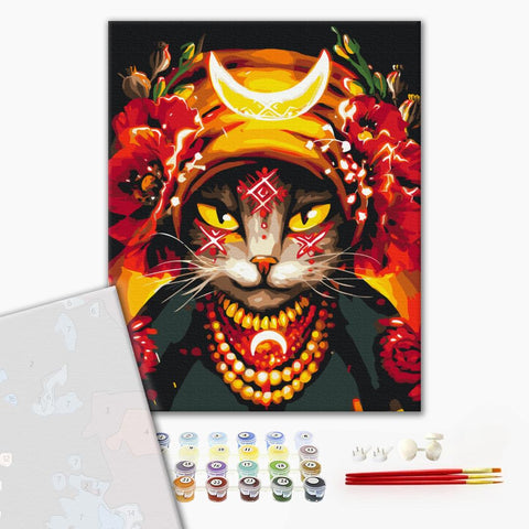 Premium malowanie po numerach Kotka Molfarka © Marianna Pashchuk (PBS53282)