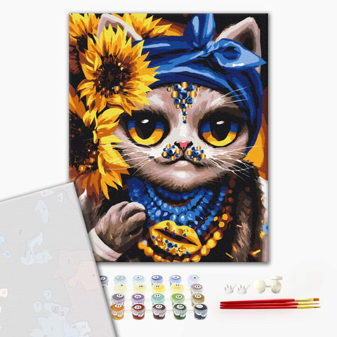 Premium malowanie po numerach Creative Kitty ©Marianna Pashchuk (PBS53420)