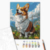 Malowanie po numerach Sunny Corgi (BS53943)