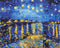 Premium malowanie po numerach Gwiaździsta noc nad Rona. van Gogh (PBS323)